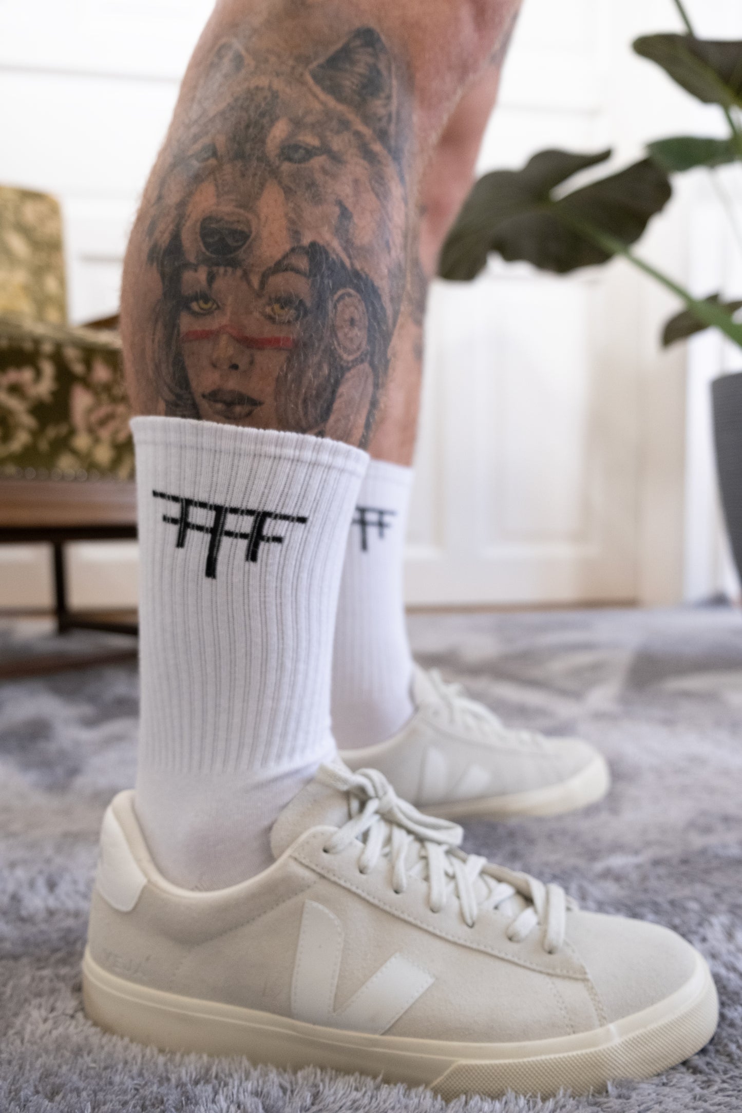 10x Pair Socks White